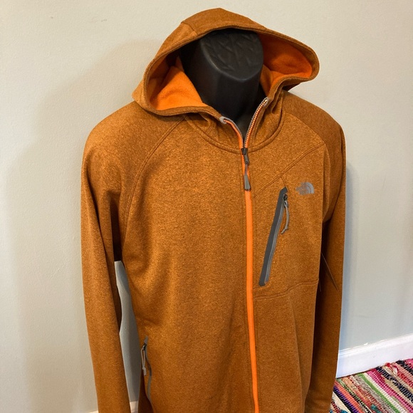 NEW The North Face Full Zip Hoodie Jacket XL Burnt Orange - Picture 4 of 8